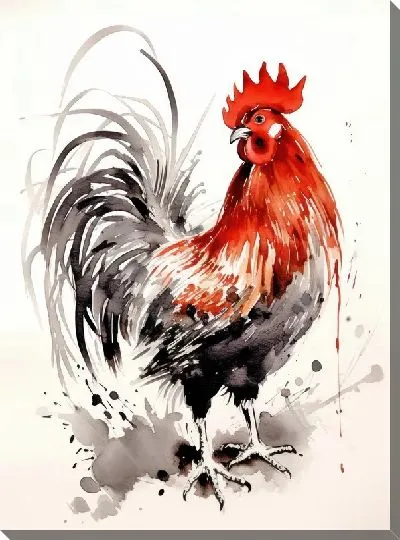 Картина маслом Петух №115