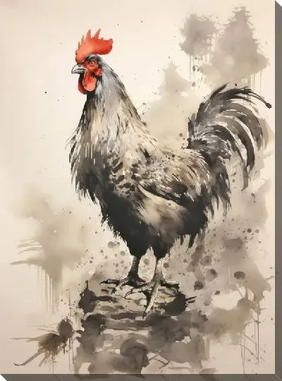 Картина маслом Петух №117