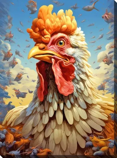 Картина маслом Петух №118