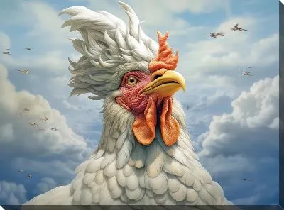 Картина маслом Петух №121
