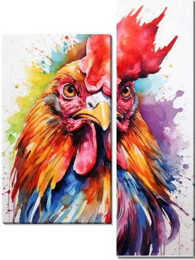 Модульная картина Петух №122