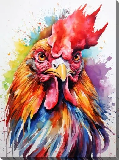 Картина маслом Петух №122