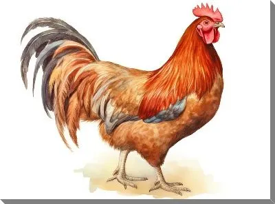 Картина маслом Петух №123