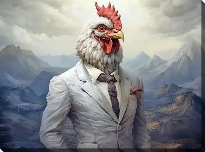 Картина маслом Петух №124