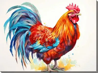 Картина маслом Петух №125