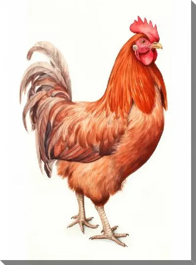 Картина маслом Петух №126