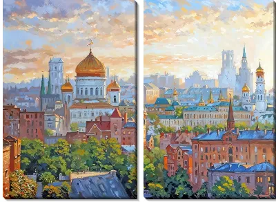 Модульная картина Москва №12