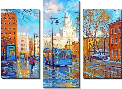 Модульная картина Москва №15