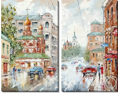 Модульная картина Москва №16