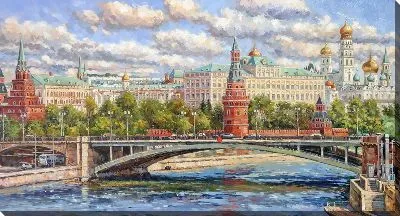 Картина маслом Москва №21