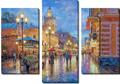 Модульная картина Москва №23