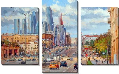 Модульная картина Москва №27