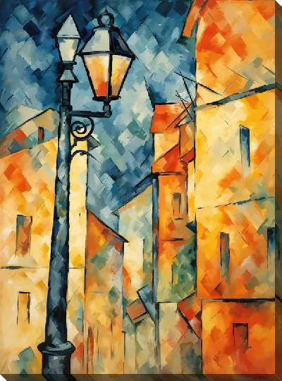 Картина маслом Фонарь №2