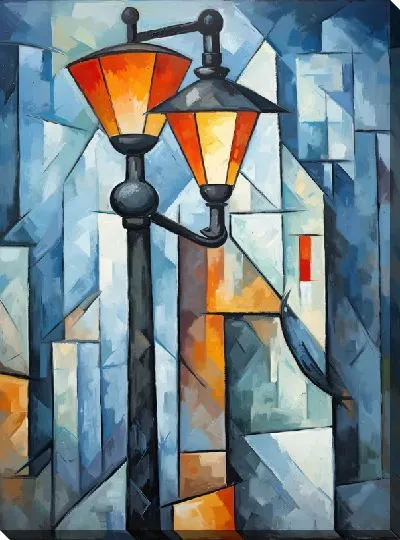 Картина маслом Фонарь №171