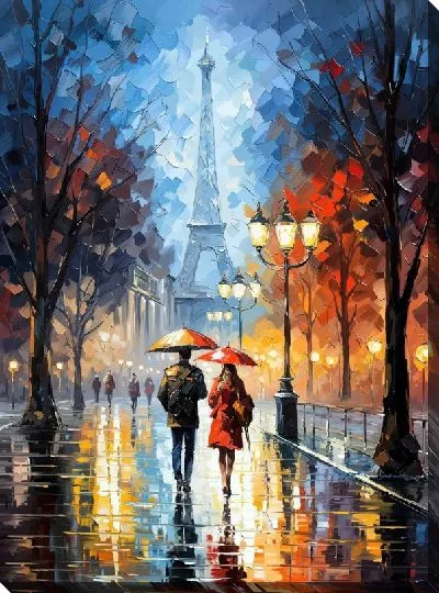 Картина маслом Фонарь №31