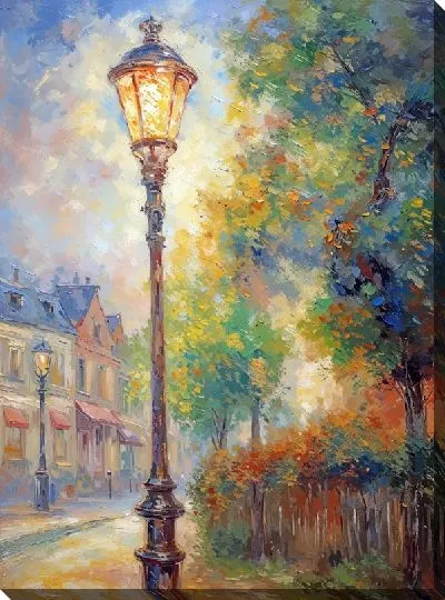 Картина маслом Фонарь №51