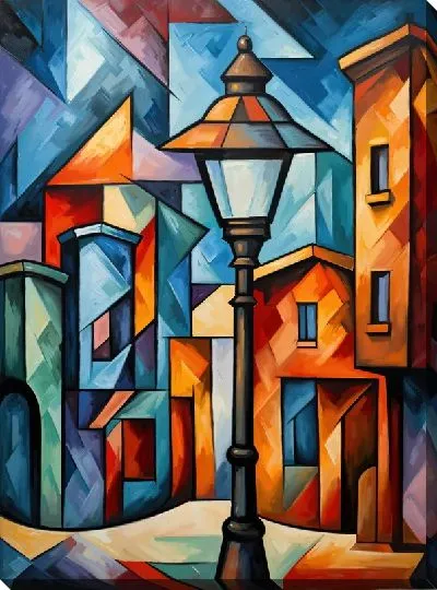 Картина маслом Фонарь №77