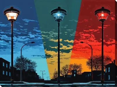 Картина маслом Фонарь №94