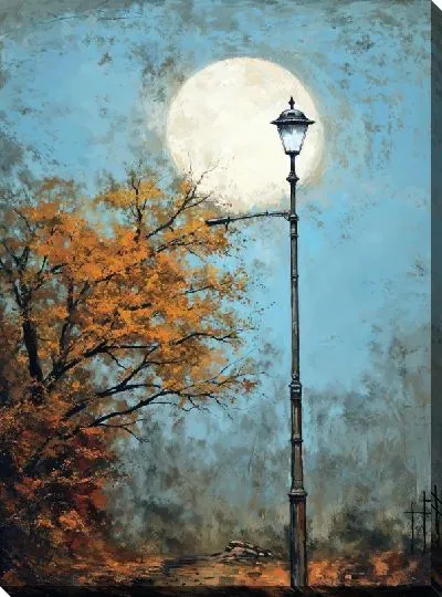 Картина маслом Фонарь №111