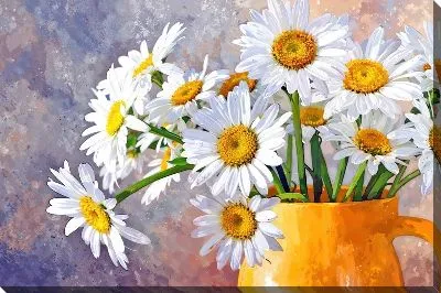 Картина маслом Ромашки №200