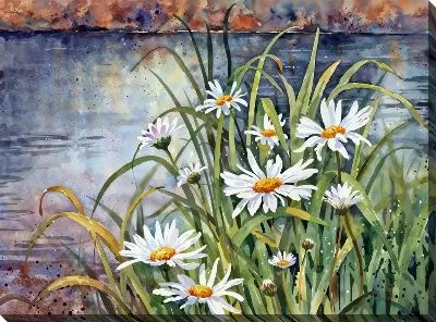 Картина маслом Ромашки №218