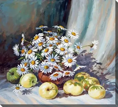 Картина маслом Ромашки №220