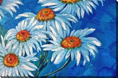 Картина маслом Ромашки №225