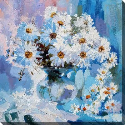 Картина маслом Ромашки №227
