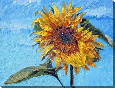 Картина маслом Подсолнухи №2602