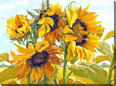 Картина маслом Подсолнухи №2621