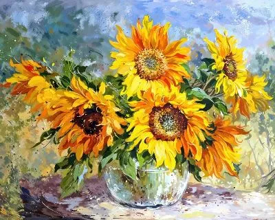 Плакат Подсолнухи №263