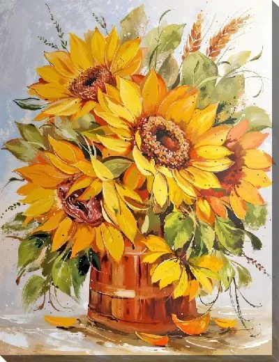 Картина маслом Подсолнухи №2711