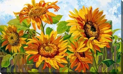 Картина маслом Подсолнухи №2721