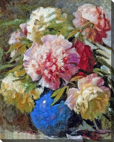 Картина маслом Пионы №250