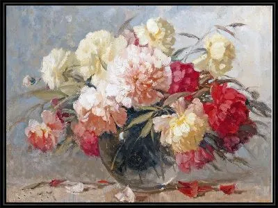 Картина Пионы №252