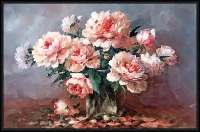 Картина Пионы №255