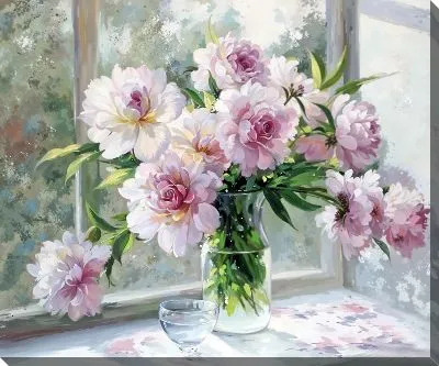 Картина маслом Пионы №257