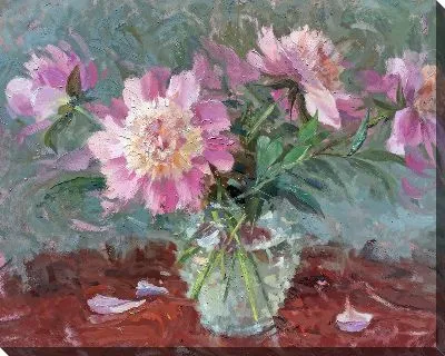 Картина маслом Пионы №259