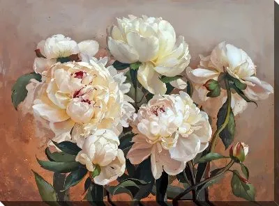 Картина маслом Пионы №261