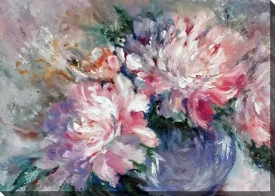 Картина маслом Пионы №263