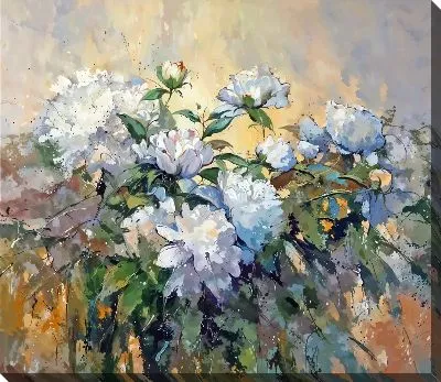 Картина маслом Пионы №285