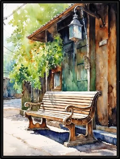 Картина Скамейка №10