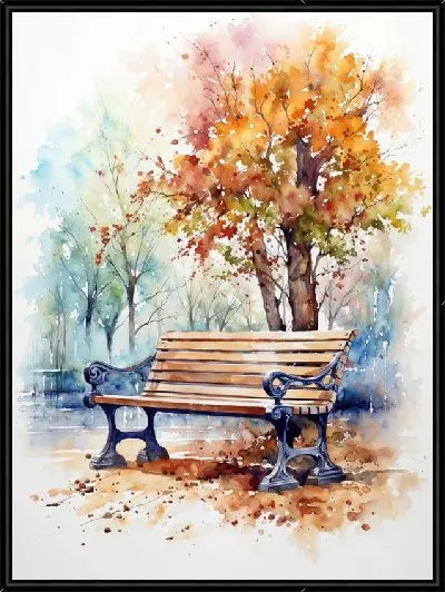 Картина Скамейка №13
