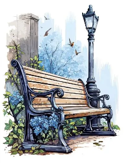 Плакат Скамейка №15