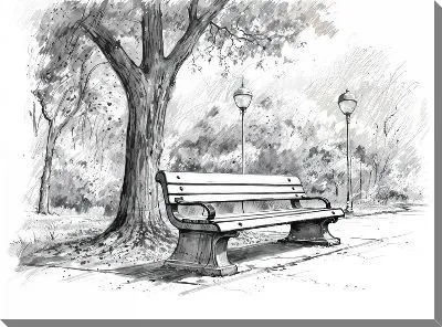 Постер Скамейка №17