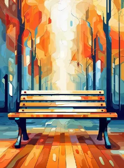 Плакат Скамейка №24