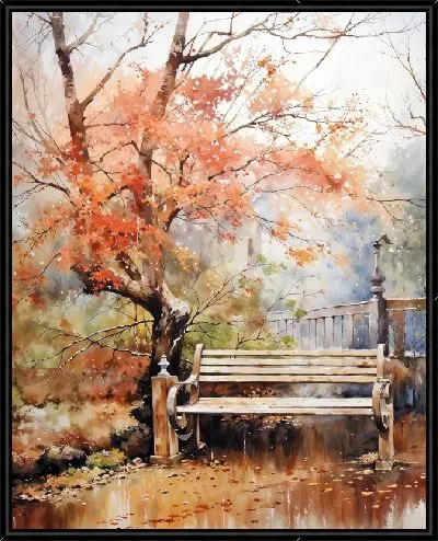 Картина Скамейка №30