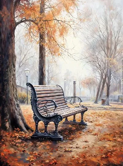 Плакат Скамейка №32