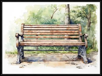 Картина Скамейка №35