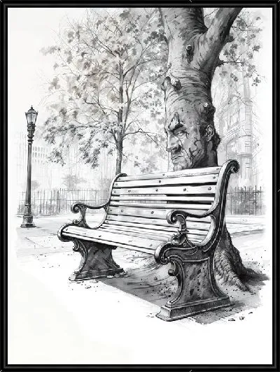 Картина Скамейка №37